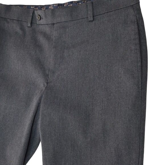 Lauren Ralph Lauren 30x29 (Actual) Gray Flat Front Dress Pants Work Preppy - Picture 3 of 11